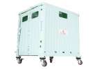 LUARO shopping transport cart folding 4 wheels lid green 4