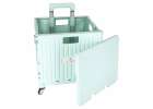 LUARO shopping transport cart folding 4 wheels lid green 8