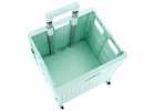 LUARO shopping transport cart folding 4 wheels lid green 9