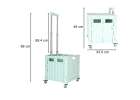 LUARO shopping transport cart folding 4 wheels lid green 16