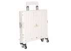 LUARO shopping transport cart folding 4 wheels lid white 6