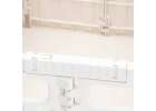 LUARO shopping transport cart folding 4 wheels lid white 12