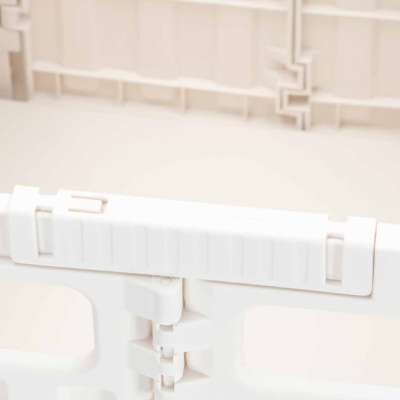 LUARO shopping transport cart folding 4 wheels lid white