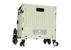 LUARO shopping transport cart folding 8 wheels lid 5