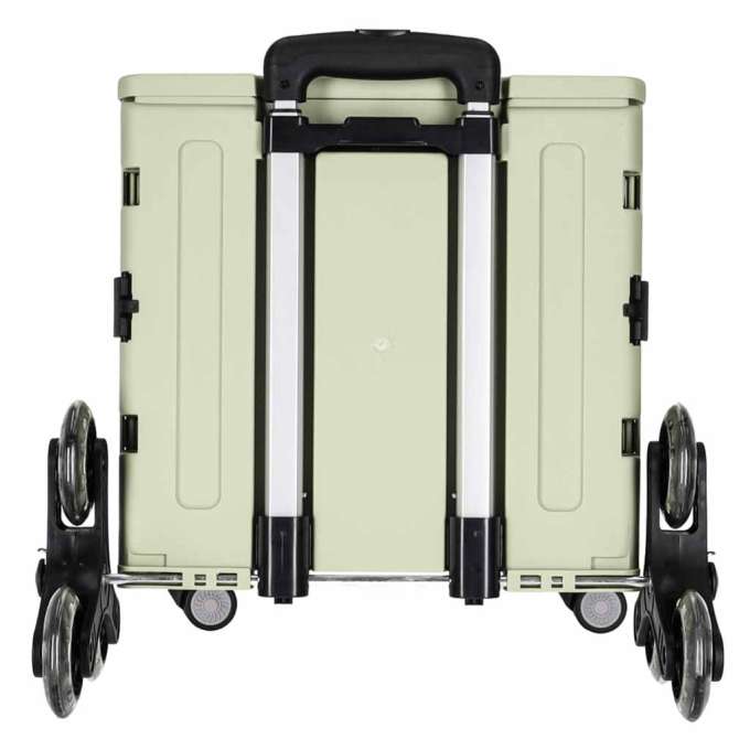 LUARO shopping transport cart folding 8 wheels lid