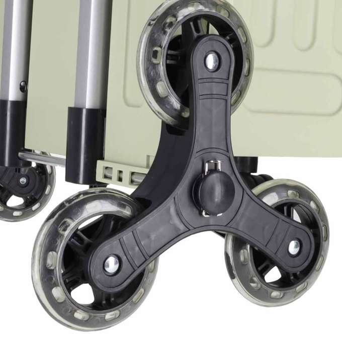 LUARO shopping transport cart folding 8 wheels lid