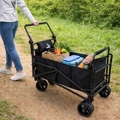LUARO transport trolley foldable 2-in-1 camp bed