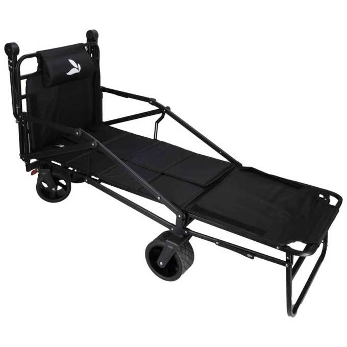 LUARO transport trolley foldable 2-in-1 camp bed