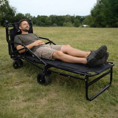 LUARO transport trolley foldable 2-in-1 camp bed