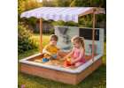 LULILO Sablo wooden sandbox with 360° 120cm rotating canopy 9
