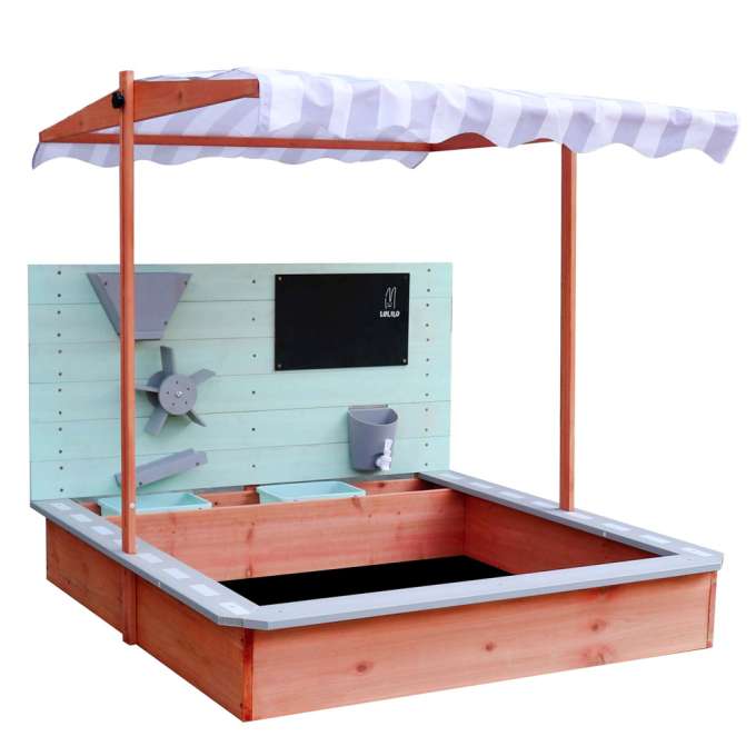 LULILO Sablo wooden sandbox with revolving roof