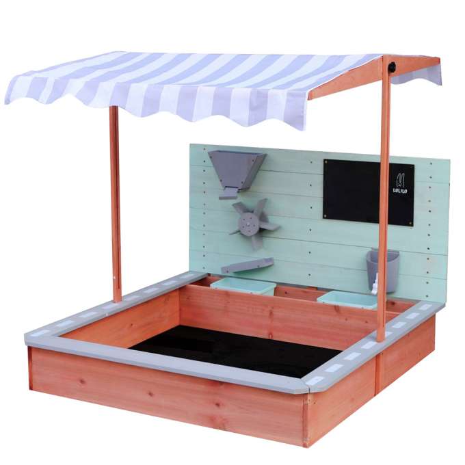 LULILO Sablo wooden sandbox with revolving roof