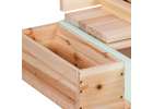 LULILO Vendo wooden sandbox 360° rotating canopy lockable bench 120cm 8