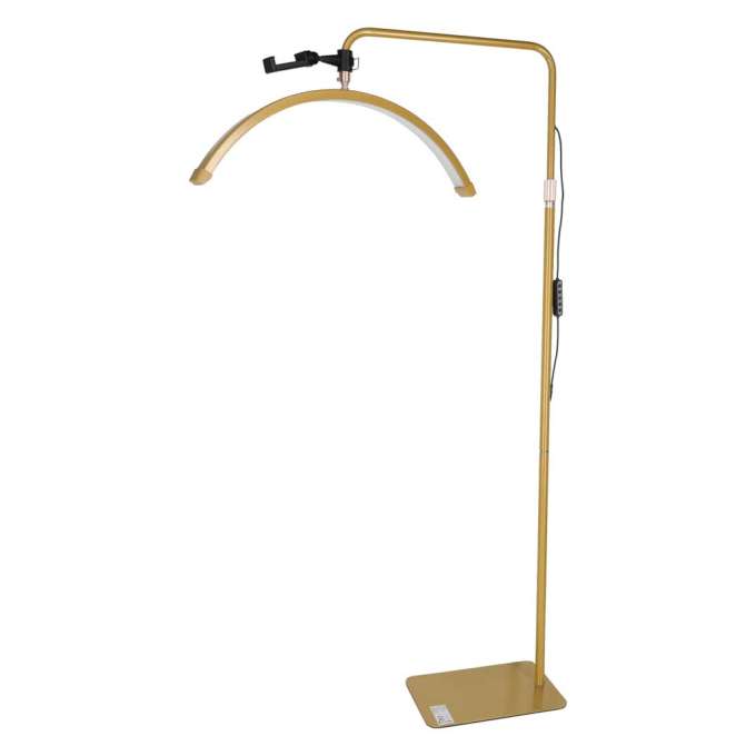 Lampa do przedłużania rzęs LED 36W regulowana kosmetyczna bezcieniowa łuk złota