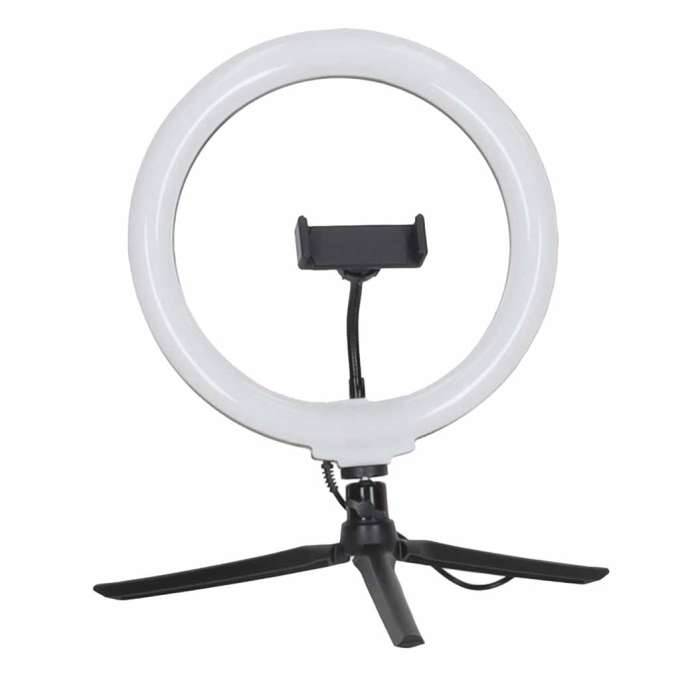 Lampa pierścieniowa do selfie LED RGB na statywie