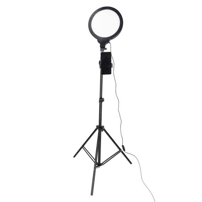 Lampa pierścieniowa do selfie LED na statywie