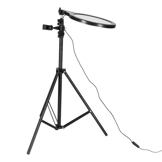 Lampa pierścieniowa do selfie LED na statywie