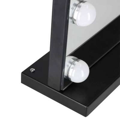 Lusterko do makijażu LED z 15 żarówkami kosmetyczne zoom x10 regulacja jasności