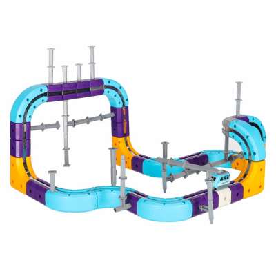 Magnetic Building Blocks 87-Piece Race Track Set