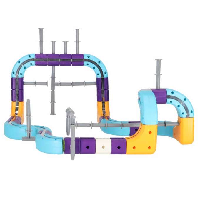 Magnetic Building Blocks 87-Piece Race Track Set