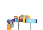 Magnetic Building Blocks Race Track Set with 127 Pieces 12