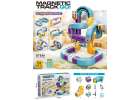 Magnetic Building Blocks Race Track Set with 54 Pieces 15