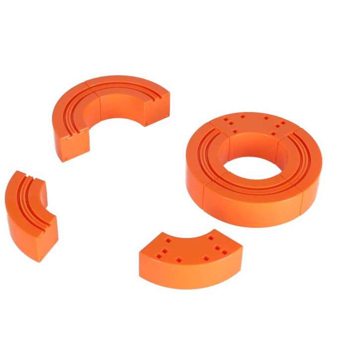 Magnetic Building Blocks Race Track and Trains Set 101 Pieces