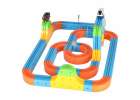 Magnetic Building Blocks Race Track and Trains Set 140 Pieces 16