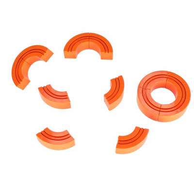 Magnetic Building Blocks Race Track and Trains Set 140 Pieces