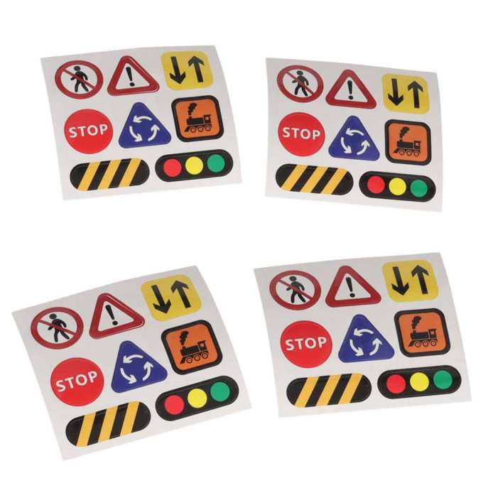 Magnetic Building Blocks Race Track and Trains Set 140 Pieces