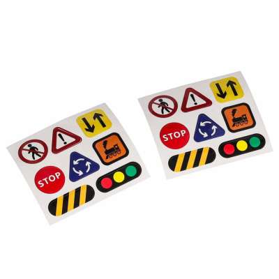 Magnetic Building Blocks Race Track and Trains Set 65 Pieces