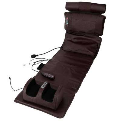 Masażer pleców ciała mata masująca z pilotem Shiatsu podgrzewanie masaż nóg