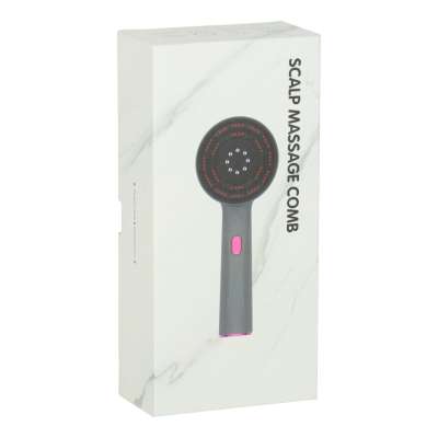 Masażer szczotka do masażu skóry głowy aplikator olejków USB czarna