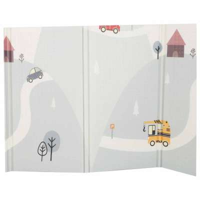 Mata edukacyjna piankowa dwustronna składana 150x200cm balony ulica