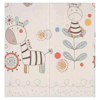 Mata edukacyjna piankowa dwustronna składana 180x200cm zwierzęta wzór