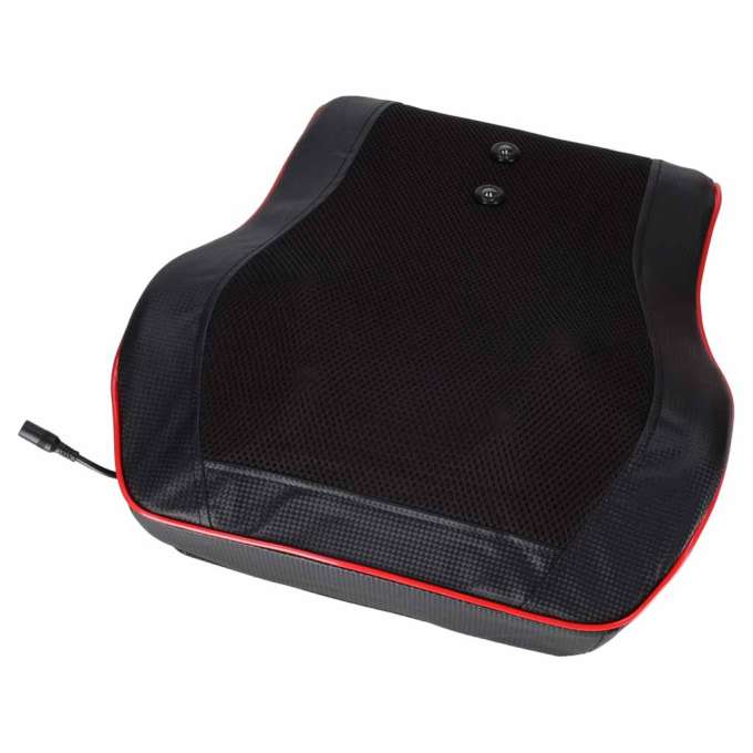 Neck and back massage pillow with remote control and heating function