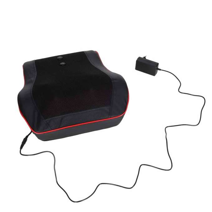 Neck and back massage pillow with remote control and heating function