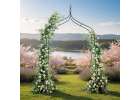 Pergola ogrodowa LUARO metalowa łuk z grotami na róże kwiaty pnącza 265 cm 5