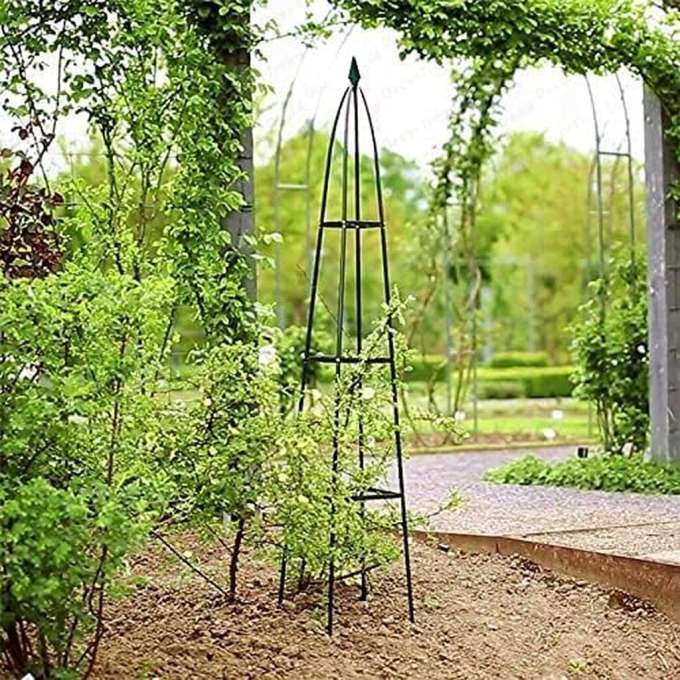 Pergola podpora LUARO ogrodowa na kwiaty stojak na róże pnące piramida metalowa