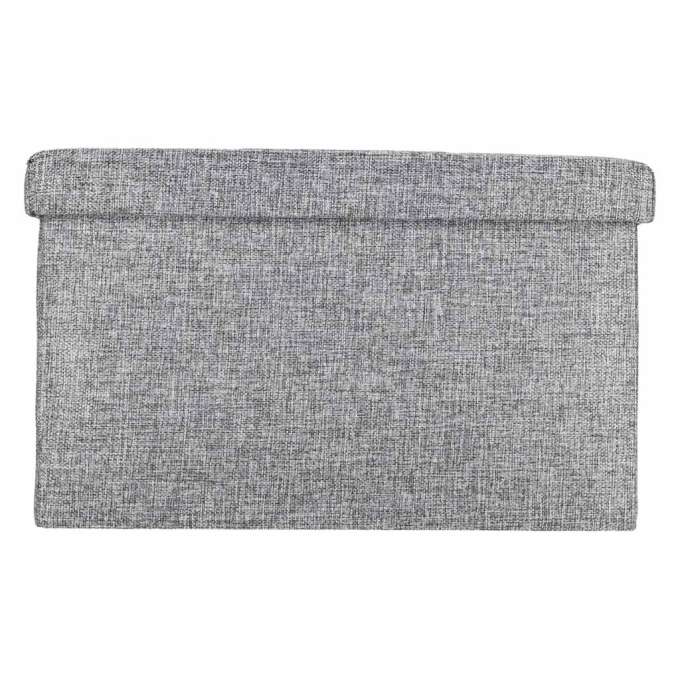 Pufa ze schowkiem do siedzenia otwierana składana 50x31x31cm szara