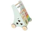 Push toy for children wooden walker with abacus blue 14