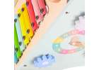 Push toy for children wooden walker with abacus blue 5