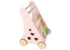 Push toy for children wooden walker with abacus pink 5
