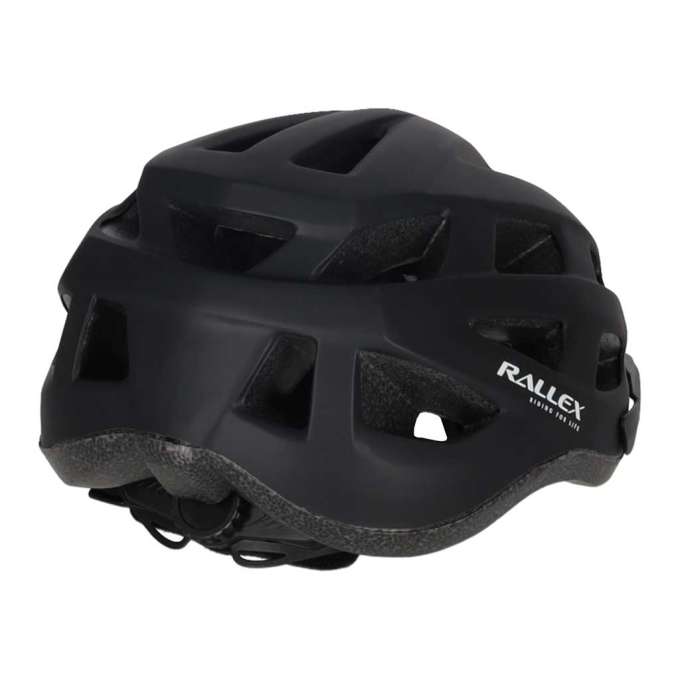 RALLEX Women's bicycle helmet men's adjustable black L 58-62cm