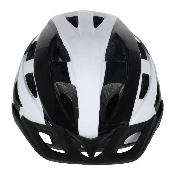 RALLEX Women's bicycle helmet men's adjustable black and white L 58-62cm