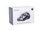 RALLEX Women's bicycle helmet men's adjustable black and white L 58-62cm 9