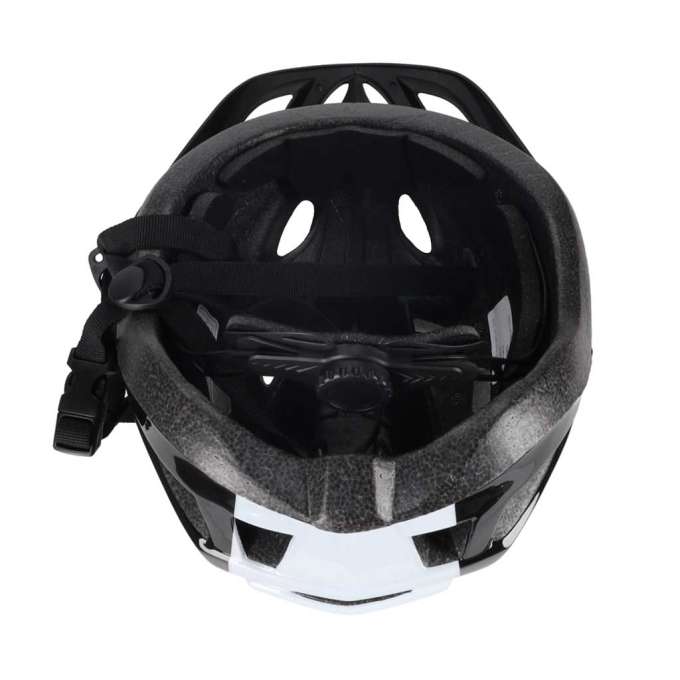 RALLEX Women's bicycle helmet men's adjustable black and white M 54-58cm