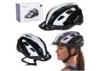 RALLEX Women's bicycle helmet men's adjustable black and white M 54-58cm 1