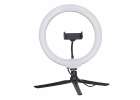 RGB LED selfie ring light on tripod 5