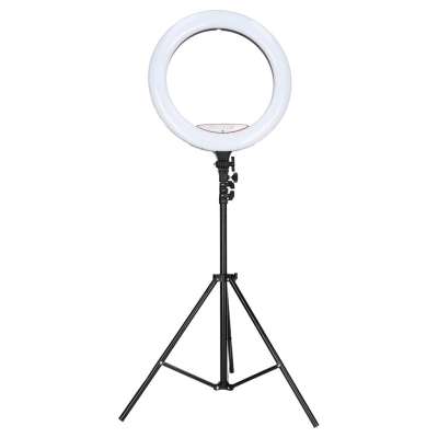 RGB LED selfie ring light on tripod 3 handles